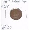 1907 Indian Head Penny *RARE RED VERY FINE-20 GRADE*!!