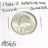 1964-D SILVER Washington Quarter *RARE MS-65 HIGH GRADE*!!