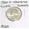 1964-D SILVER Washington Quarter *RARE MS-65 HIGH GRADE*!!