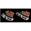 Image 2 : Southern Plains Cheyenne Child's Moccasins, Fully Beaded with Dog and Geometric Design Sinew Sewn on