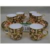 Set of six 1910 Crown Derby cups and saucers...