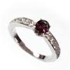 Image 1 : Natural 1.48 ct 3.51g Pink Tourmaline 14k WG Ring