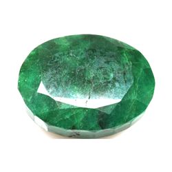 African Emerald Loose Gems 88.82ctw Oval Cut