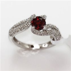 4.00g 14k White Gold Diamond Ring