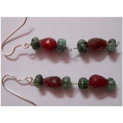 Natural 31.75 ctw Semi Precious Earring .925 Sterling