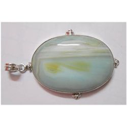 Natural 138.70 ctw Semi-Precious Pendant 925 Sterling