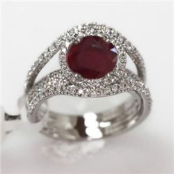 5.69g 14k White Gold Diamond Ring