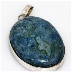 Natural 155.72 ctw Semi Precious .925 Sterling Pendant