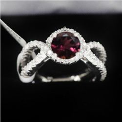 5.54g 14k White Gold Diamond Ring
