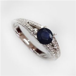 Natural 1.69 ct 4.41g Ruby & Diamond 14k WG Ring