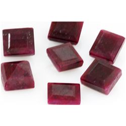 Natural 236.85 ctw African Ruby Emerald Cut (7) Stones