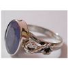 Image 1 : Natural 16.75 ctw Tanzanite Oval Ring .925 Sterling