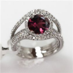 5.69g 14k White Gold Diamond Ring