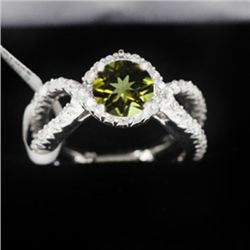 5.54g 14k White Gold Diamond Ring