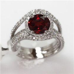 5.69g 14k White Gold Diamond Ring