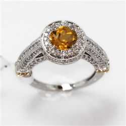 6.23g 14k White Gold Diamond Ring