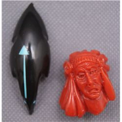 TWO ZUNI FETISHES