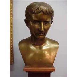 Bronze bust of Ceasar  9 1/2" h....