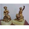 Image 1 : Pair of bronze figures mounted on marble....