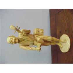 Early 6 1/4  signed ivory figurine....