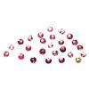 Image 1 : Natural 3.84ctw Pink Tourmaline Round Cut 3-4mm (25)