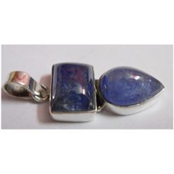 Natural 31.10 ctw Tanzanite  Pendant .925 Sterling