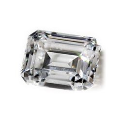Diamond GIA Certified Emerald 0.51 ctw D,VVS1