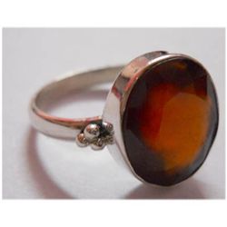 Natural 20.95 ctw Hazonight Garnet Ring 925 Sterling