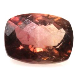 Natural 3.79ctw Bi-Color Tourmaline Cushion Stone