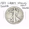 1937 Liberty Walking SILVER Half Dollar *PLEASE LOOK AT PICTURE TO DETERMINE GRADE - NICE COIN*!!