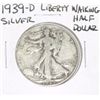 1939-D Liberty Walking SILVER Half Dollar *PLEASE LOOK AT PICTURE TO DETERMINE GRADE - NICE COIN*!!