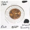 1966-P Lincoln Cent *EXTREMELY RARE SMS BEAUTY RED GEM+ HIGH GRADE*!!