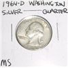 1964-D Washington SILVER Quarter *RARE MS HIGH GRADE - NICE COIN*!!