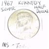 1967 Kennedy SILVER Half Dollar *RARE TONED MS HIGH GRADE - NICE COIN*!!