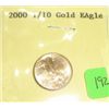 2000-P $5 Dollar GOLD EAGLE Bullion Coin *1/10 oz PURE GOLD*!!