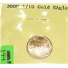 2000-P $5 Dollar GOLD EAGLE Bullion Coin *1/10 oz PURE GOLD*!!