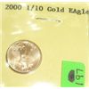 2000-P $5 Dollar GOLD EAGLE Bullion Coin *1/10 oz PURE GOLD*!!