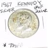 1967 Kennedy SILVER Half Dollar *TONED - PLEASE LOOK AT PICTURE TO DETERMINE GRADE - NICE COIN*!!