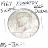 1967 Kennedy SILVER Half Dollar *RARE MS TONED - PLEASE LOOK AT PICTURE TO DETERMINE GRADE - NICE CO