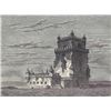 Image 1 : ORIGINAL Antique PRINT scene-FEUDAL CASTLE OF BELEM P