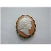 Image 1 : Victorian Carved Shell Cameo 14k Gold Pin MWF909