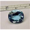 Image 1 : FLAWLESS 15.9 2cts. NATURAL OVAL BLUE TOPAZ MWF1763