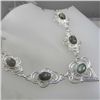 Image 1 : Rare Labradorite and Sterling Silver Necklace MWF1769