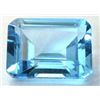 Image 1 : IMMACULATE 9.80 Carat VVS EMERALD CUT BLUE TOPAZ GEMSTO