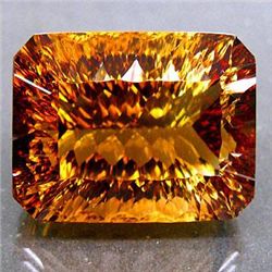 HUGE 65.35ct. UNHEATED Millennium Cut IMPERIAL TOPAZ MW