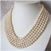 Image 1 : Stunning WHITE AKOYA PEARL NECKLACE measures 100 in