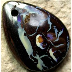 KOROIT MATRIX OPAL- DRILLED & POLISHED 21.00 CTS mwf227