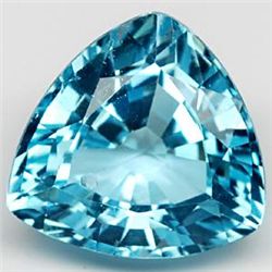 6.99 Carat Natural Gemstone Trillion Swiss Blue Topaz