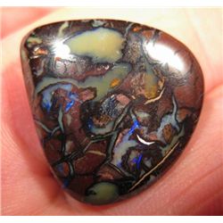 BOULDER MATRIX 22.80 CTS DRILLED OPAL mwf2287