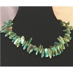 RAVISHING BLUE GREEN GRADUATED TURQUOISE NECKLACE MWF17